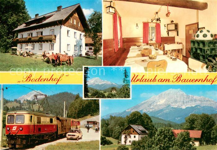 Wienerbruck Bodenhof Urlaub auf dem Bauernhof Eisenbahn Alpen