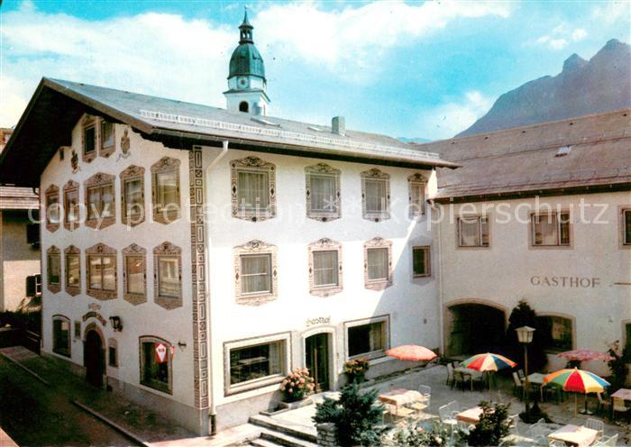 Kuchl Gasthof Goldene Stiege Restaurant Terrasse