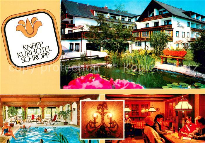 Bad Woerishofen Kneipp Kurhotel Schropp Hallenbad Restaurant Teich