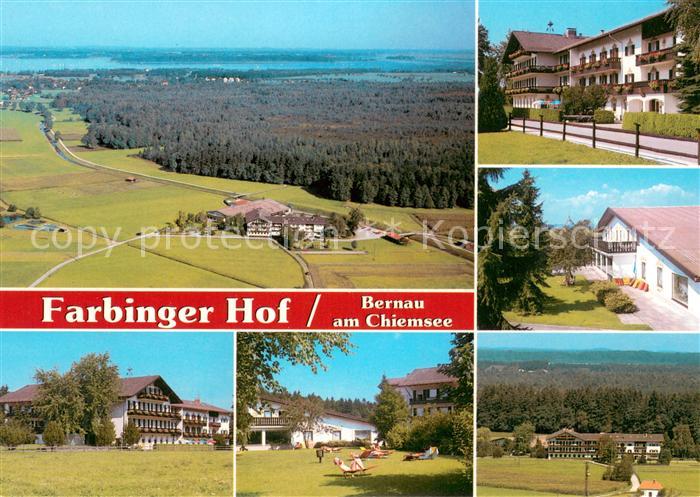 Bernau Chiemsee Ferienhotel Farbinger Hof Fliegeraufnahme