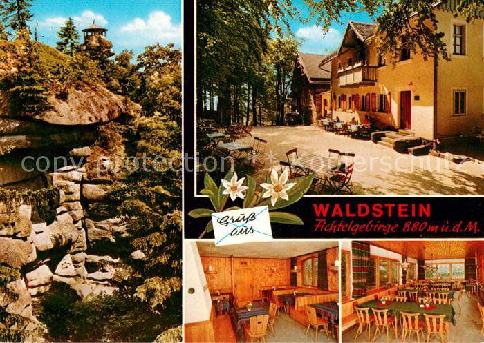Waldstein Fichtelgebirge Waldsteinhaus Gaststaette Natur Felsen Aussichtspavillo