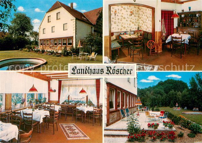 Holzhausen Luebbecke Landhaus Roescher Bauernhof und Pension Restaurant Terrasse