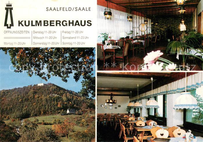 Saalfeld Saale Kulmberghaus Restaurant Finkenstube Floesserstube Landschaftspano