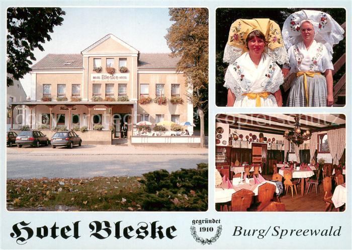 Burg Spreewald Hotel Bleske Restaurant Trachten