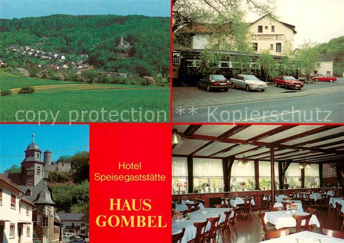 Philippstein Hotel Restaurant Haus Gombel Panorama Blick ueber die Felder