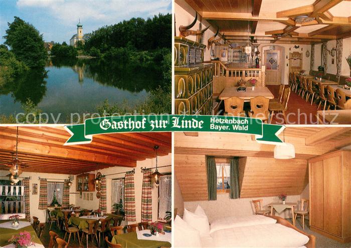 Hetzenbach Gasthof zur Linde Gaesteraum Fremdenzimmer Partie am Wasser