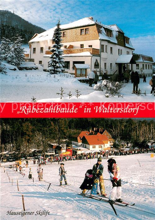 Waltersdorf Zittau Ruebezahlbaude Skilift Wintersport