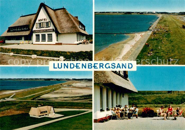 Simonsberger Koog Hotel Lundenbergsand Terrasse Deich Strand Fliegeraufnahme