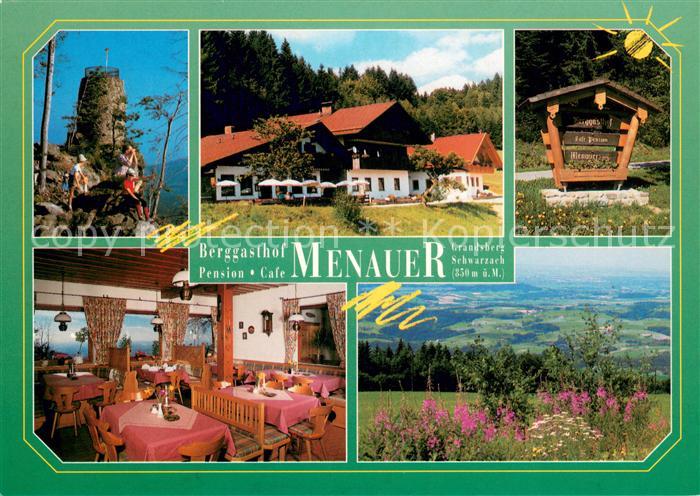Schwarzach Niederbayern Berggasthof Menauer Restaurant Cafe Landschaftspanorama
