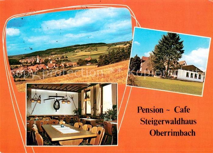 Oberrimbach Burghaslach Pension Cafe Steigerwaldhaus Landschaftspanorama