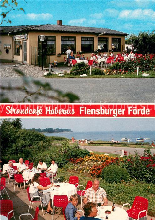 Habernis StrandCafe Habernis Terrasse Flensburger Foerde