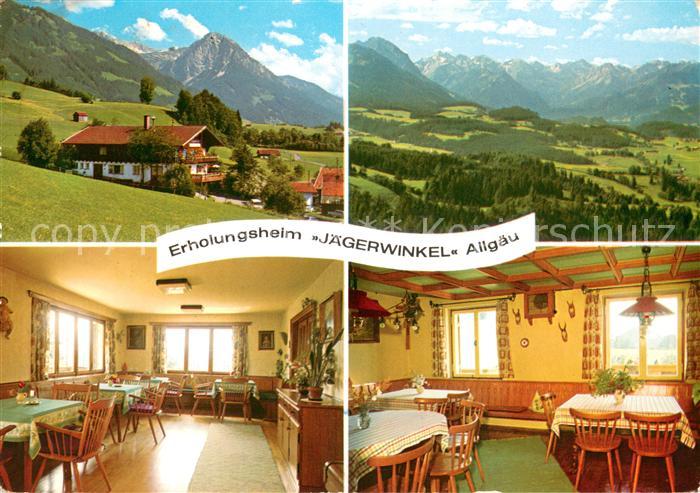 Unterthalhofen Allgaeu Erholungsheim Jaegerwinkel Restaurant Landschaftspanorama