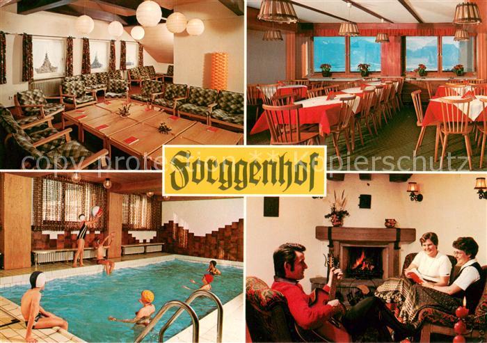 Ussenburg Tagungs- und Begegnunsstaette Forggenhof Restaurant Kaminecke Hallenba
