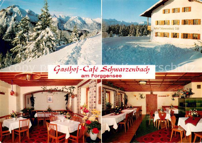 Dietringen Forggensee Gasthof Cafe Schwarzenbach am Forggensee Winterimpressione