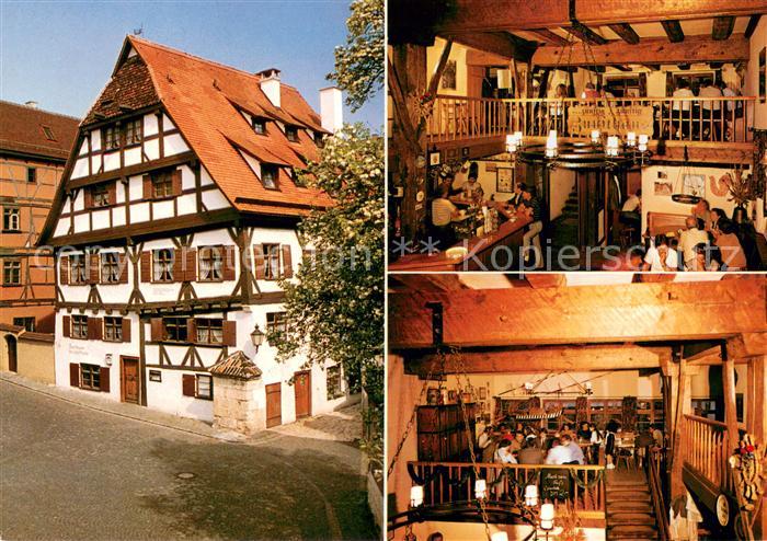 Ulm Donau Gaststuben im Zunfthaus der Schiffleute Fachwerkhaus