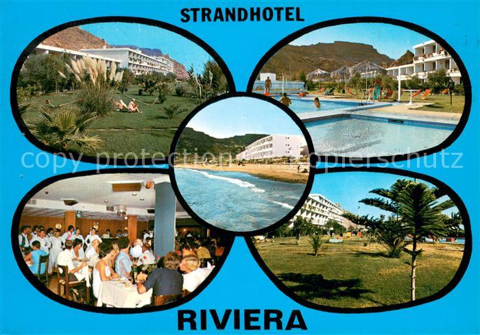 Playa del Cura Gran Canaria Strandhotel Riviera Restaurant Swimming Pool Strand