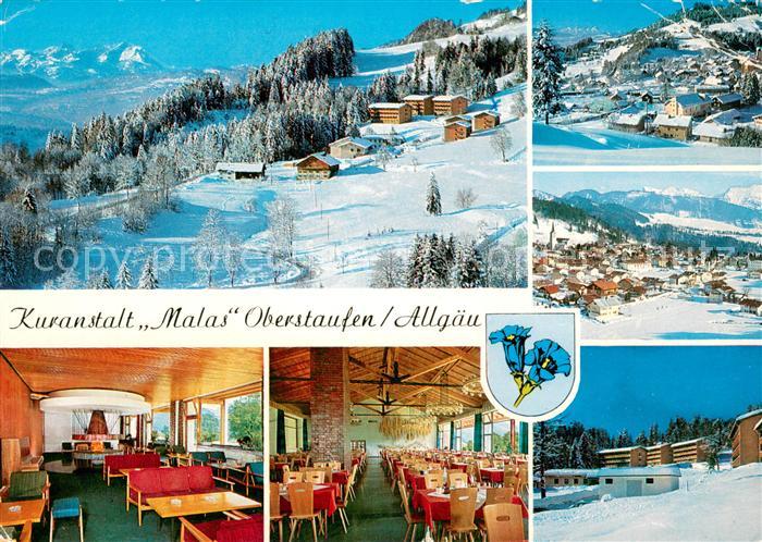 Oberstaufen Oberallgaeu Bayern Kuranstalt Malas Hotel Restaurant Wintersportpla