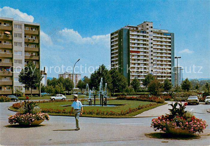Lahr Baden Bahnhofsplatz Hochhaeuser