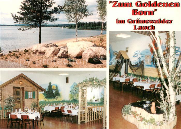Gruenewalde Ruhland Gaststaette Zum goldenen Born im Gruenewalder Lauch Badestra