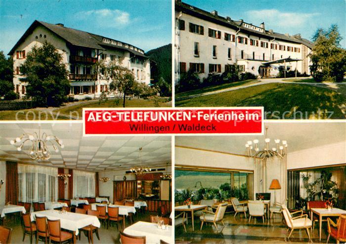 Willingen Sauerland AEG Telefunken Ferienheim Speisesaal Aufenthaltsraum