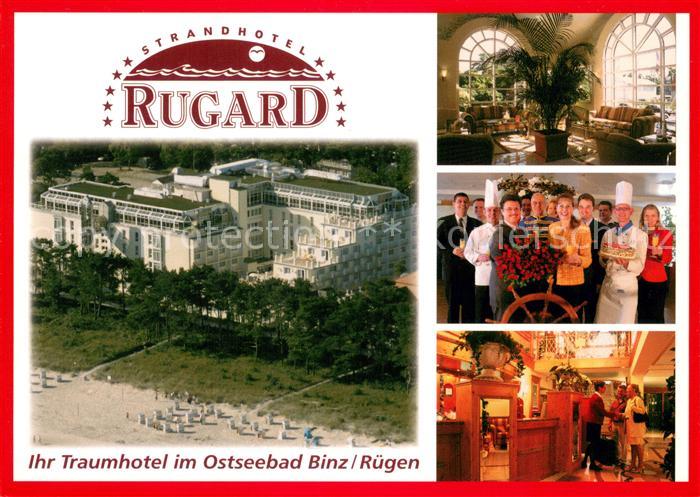 Binz Ruegen Strandhotel Rugard Rezeption Feier Strand Fliegeraufnahme