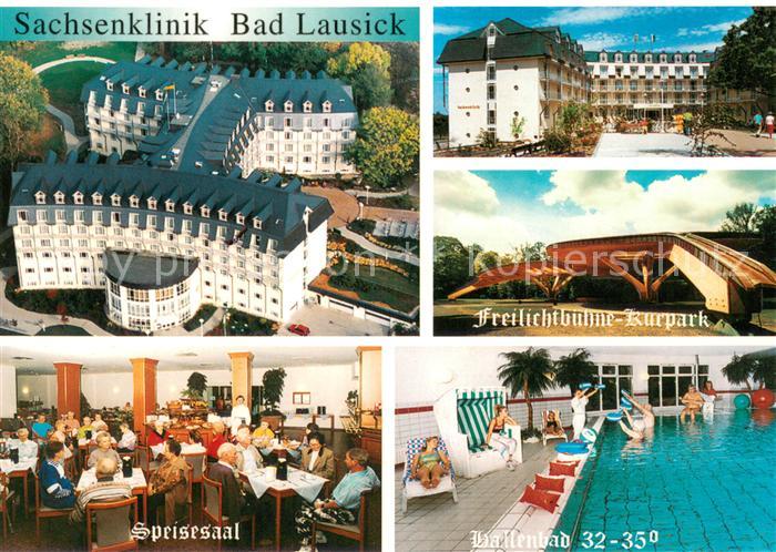 Bad Lausick Sachsenklinik Speisesaal Hallenbad Freilichtbuehne Kurpark