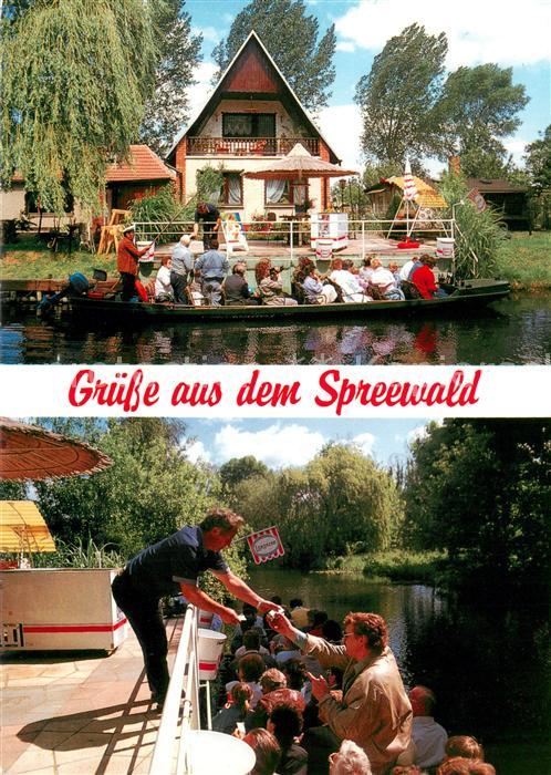 Luebben Spreewald Deutschmann's Eisverkauf an der Berste Wasserstrasse