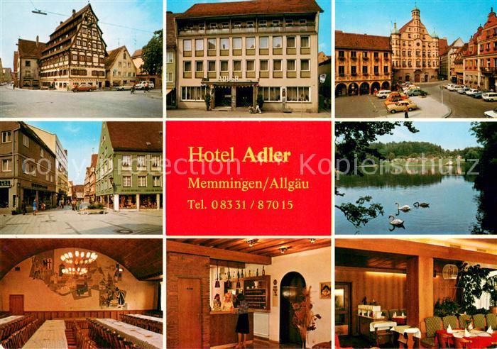 Memmingen Bayern Hotel Adler Siebendaecherhaus Saal Buergerstube Marktplatz Fuss