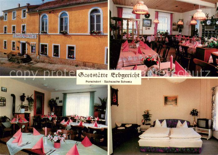 Porschdorf Gaststaette Erbgericht Restaurant Fremdenzimmer