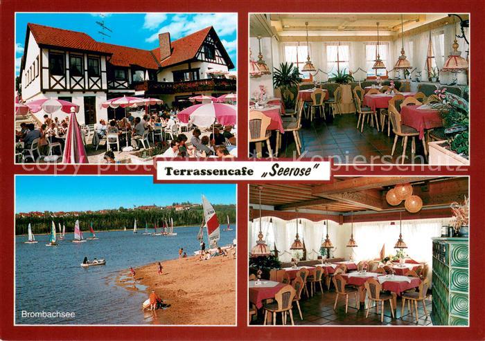 Absberg TerrassenCafe Seerose am Brombachsee Neues Fraenkisches Seenland