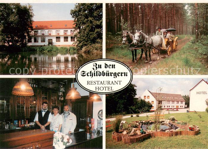 Frauwalde Hotel Restaurant Zu den Schildbuergern Pferdekutsche