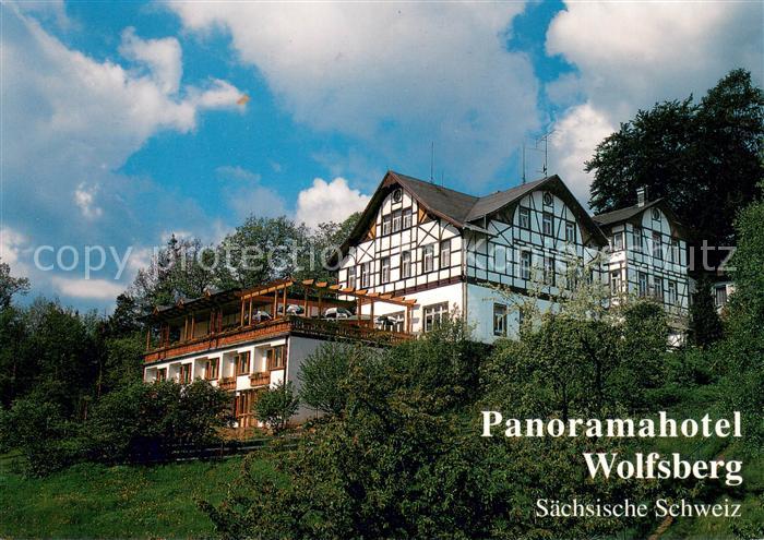 Reinhardtsdorf Bad Schandau Panoramahotel Wolfsberg Saechsische Schweiz