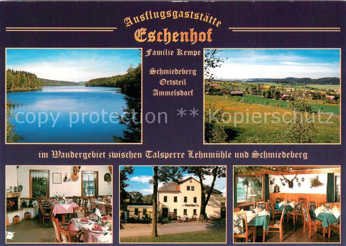 Ammelsdorf Ausflugsgaststaette Eschenhof Wandergebiet Talsperre Lehnmuehle Lands