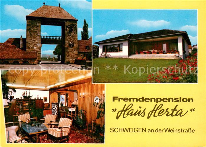 Schweigen-Rechtenbach Pension Haus Herta Deutsches Weintor