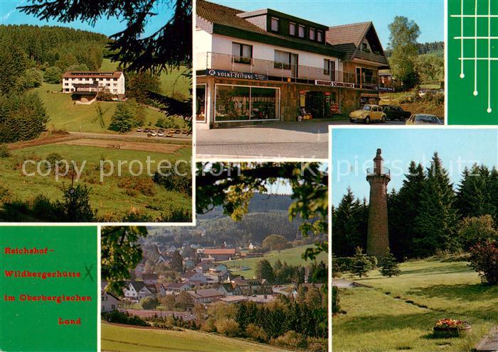 Reichshof Wildbergerhuette Oberbergisches Land Ortsansicht Aussichtsturm
