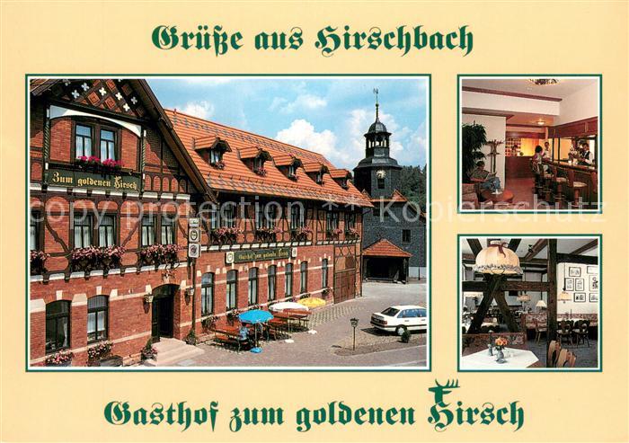 Hirschbach Schleusingen Gasthof zum goldenen Hirsch Restaurant
