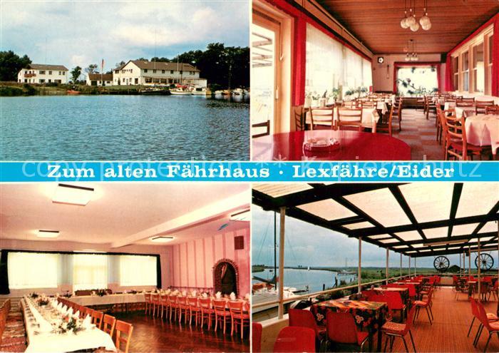 Lexfaehre Dithmarschen Gaststaette Restaurant Zum alten Faehrhaus an der Eider