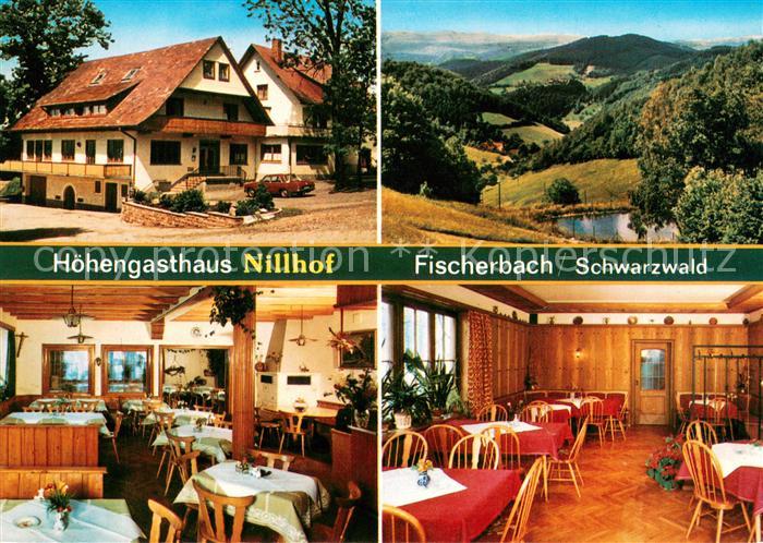 Fischerbach Hoehengasthaus Nillhof Restaurant Landschaftspanorama Schwarzwald