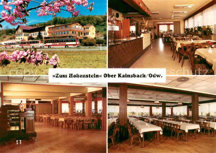 Ober-Kainsbach Gasthaus Cafe Pension Zum Hohenstein Gaesteraum Saal Baumbluete