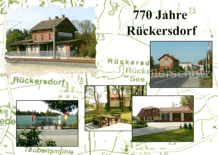 Rueckersdorf Brandenburg 770 Jahre Jubilaeum Ortsansichten Bahnhof