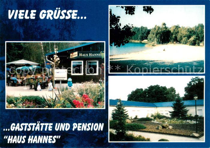Rueckersdorf Brandenburg Gaststaette Pension Haus Hannes am Rueckersdorfer See