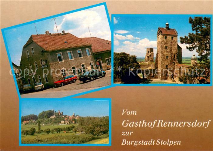Stolpen Gasthof Rennersdorf Burgruine Landschaftspanorama