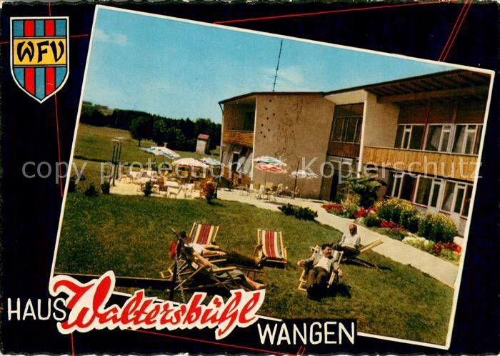 Wangen Allgaeu Hotel Pension Haus Waltersbuehl Garten Terrasse
