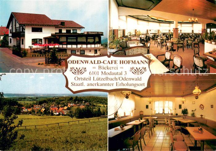 Luetzelbach Odenwald Odenwald Cafe Hofmann Gaststube Landschaftspanorama
