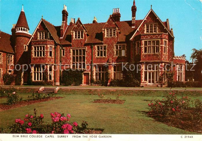 Capel Surrey Elim Bible College as seen from the rose garden