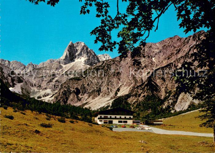 Pertisau Achensee Alpengasthof Gramai im Falzthurntal gegen Lamsenspitze Karwend
