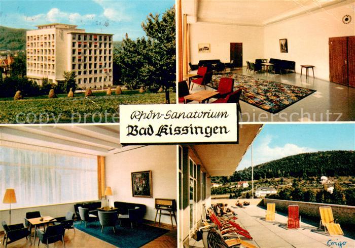 Bad Kissingen Rhoen Sanatorium Aufenthaltsraum Terrasse
