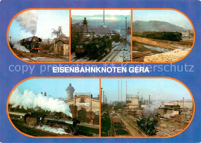 Gera Eisenbahnknoten Dampflokomotiven P3023 P8015 Hauptbahnhof Rangierbahnhof