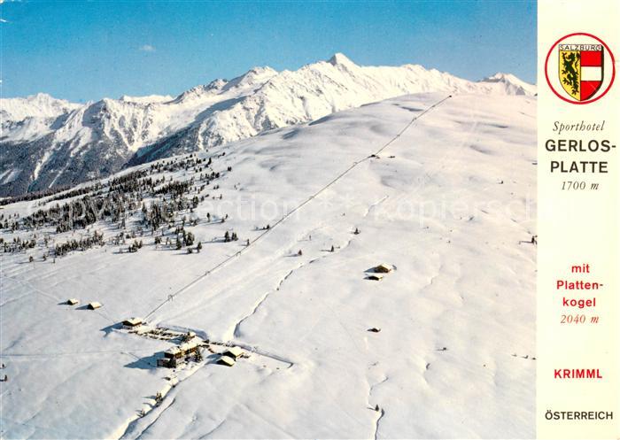Krimml Sporthotel Gerlos-Platte mit Plattenkogel Wintersportplatz Alpen Fliegera