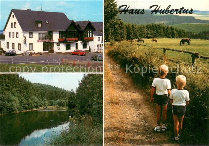 Winterspelt Hotel Restaurant Haus Hubertus Partie am Wasser Landschaftspanorama